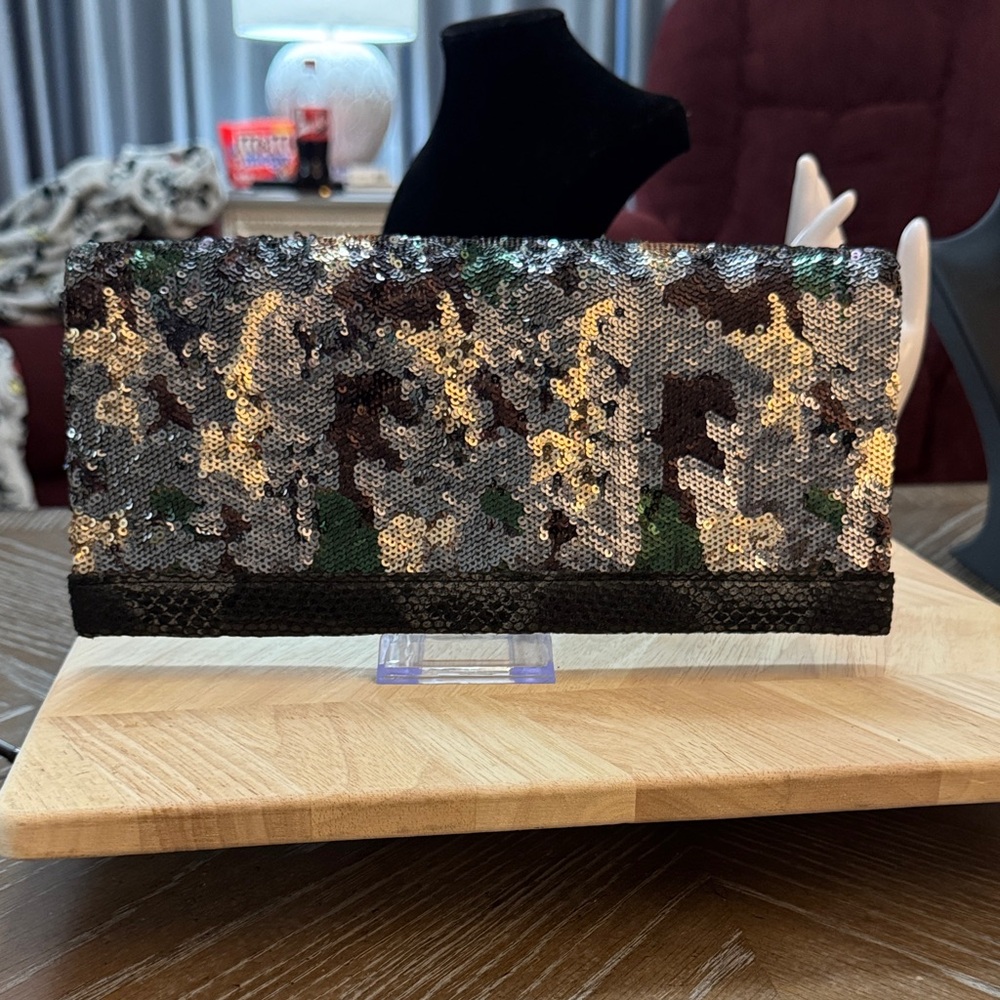 Big Buddha Sequin Clutch